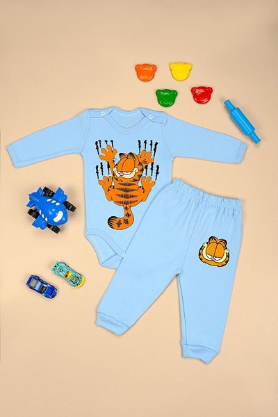 bebetospik Naughty Cat Printed Cotton Soft Suit for Baby Boy and Child