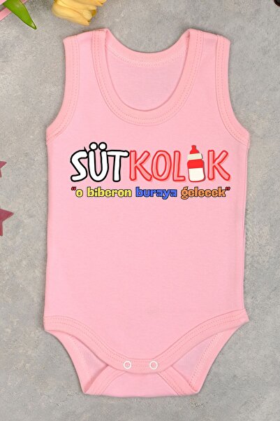 bebetospik Sütkolik Printed Cotton Athlete Bodysuit
