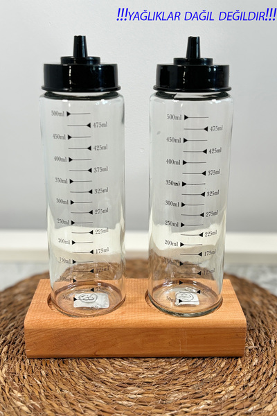 OBLİVİON 2-Piece Wooden Multi-Purpose Stand Bathroom Kitchen Organizer Stand OIL STAND - LIQUID SOAP STAND