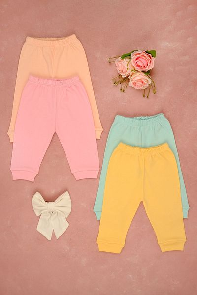 bebetospik 4-Piece Cotton Soft Girl - Boy Baby Bottom
