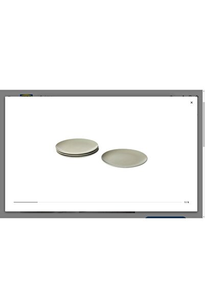 IKEA Fargklar Tabak Seti, Açık Yeşil, 26 Cm, 4 Adet
