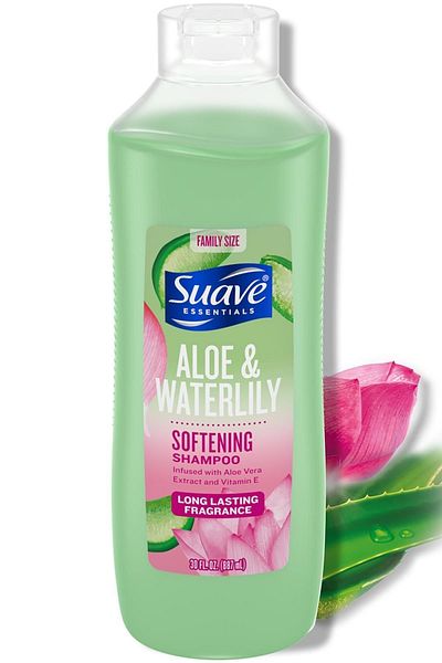 Suave Essentials 887ml Softness Aloe and Water Lily Shampoo