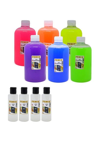 Fenix 6 Pieces 500ml Slime Gel + 4 Tubes Liquid Borax