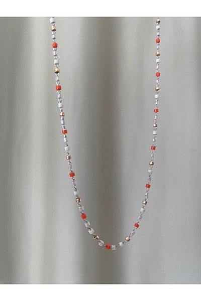 pisay takı & aksesuar Miyuki Bead Steel Necklace - Minimal Design