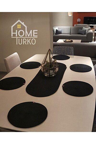 HomeTurko , Iuta naturala, cu model, paie, set de placemat