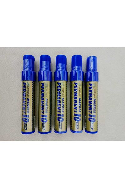 Permanent Metapin Parcel Pen 10 Mm 10 Pieces - Blue