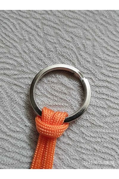 PARACORD 28 Mm Flat Keychain Ring - 100 Pieces