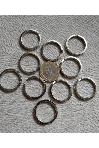 PARACORD 28 Mm Flat Keychain Ring - 100 Pieces