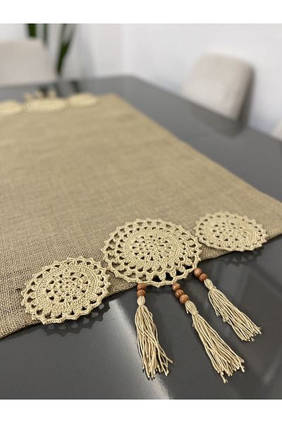 Parla Life Χειροποίητο μοτίβο γιούτας Runner 50x100 cm (προσαρμοσμένο μέγεθος)