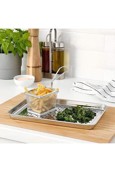 IKEA Grıltıder Serving Basket, Stainless Steel