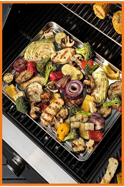 IKEA Grılltıder Paslanmaz Çelik Tepsi 40x30 Cm