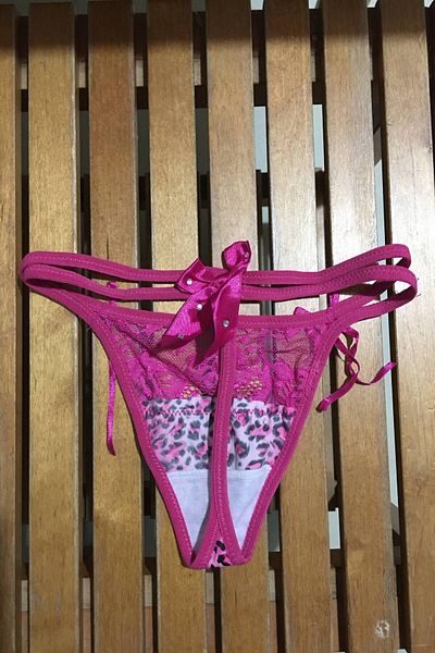 Nana & Mayka Moda Chiloți cu model leopard, cu fundă de piatră, cu șnur dublu elastic, XS-S-M