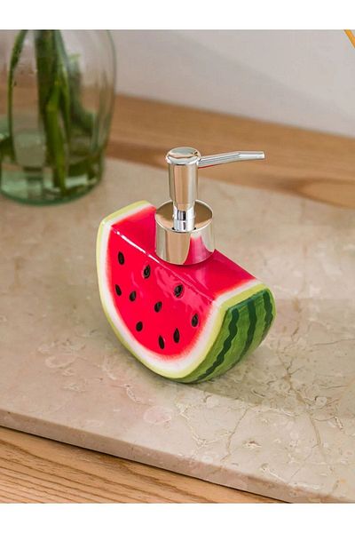 LC Waikiki Lcw Home Κεραμικός Διανομέας Υγρού Σαπουνιού σε σχήμα καρπουζιού 10x15 cm