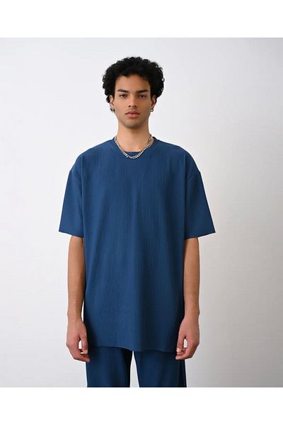 İLKCET MODA Ανδρικό μπλουζάκι Ottoman Premium Oversize