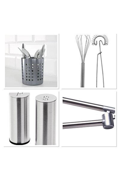 IKEA 4 Lü Çelik Mutfak Seti