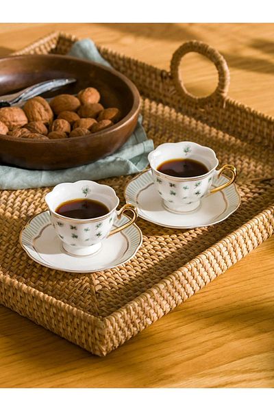 LC Waikiki Porcelain Coffee Cup Set for 2 Person 90 Ml