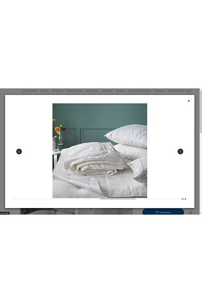 IKEA Stjarnbracka Double Quilt, White, 240x220 Cm, Light Warm
