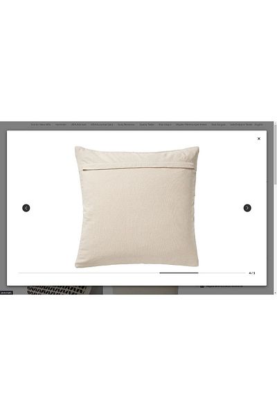IKEA Husa de perna Kustfly, Bej-negru, 50x50 Cm