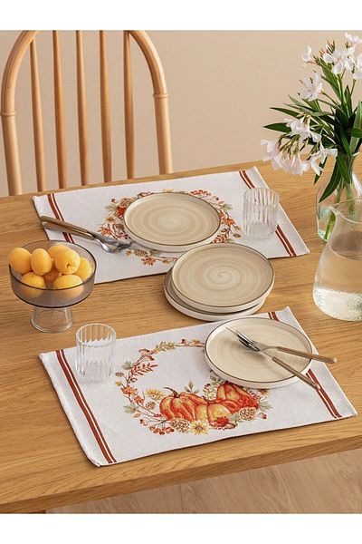 LC Waikiki Lcw Home Patterned Jacquard American Service 2 τεμαχίων 33x50 cm