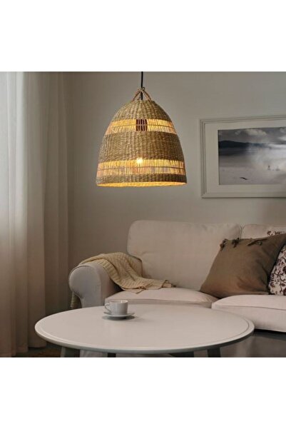IKEA Sarkıt Lamba 36 Cm Abajur Başlığı, Deniz Sazı ,sıcak,deniz Yosunu Lamba