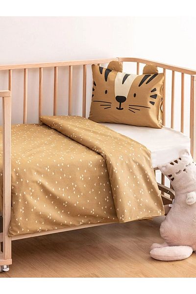 LC Waikiki Cat Patterned Cotton Baby Duvet Cover Set