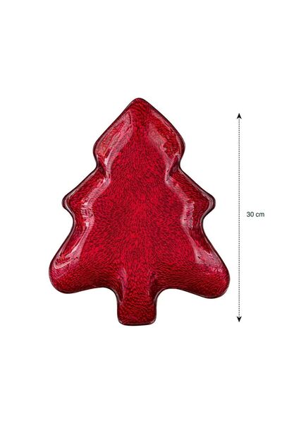 LC Waikiki Çam Ağacı Desenli Cam Çerezlik 30 Cm