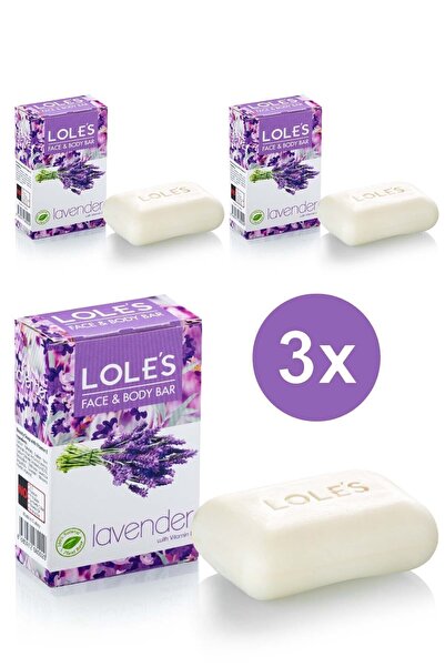 Lole's PREMIUM BİTKİSEL LAVANTA SABUNU 3X100 GR