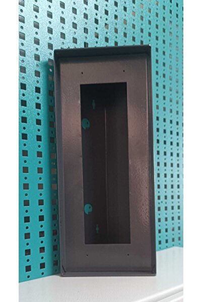Acil Pano Açılı Diafon 15x35x10,5 Ap4 Zil Paneli, Metal Yön Çevirme Ve Koruma Kutusu Antrasit