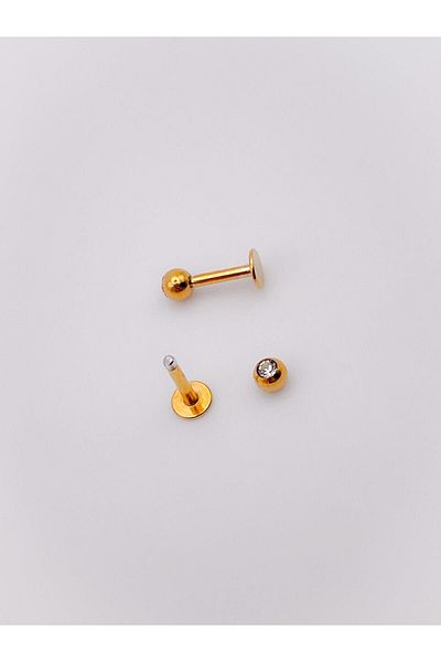 Trinos Zircon 3mm Single Stone Surgical Piercing - Cartilage Helix Tragus (1 piece)