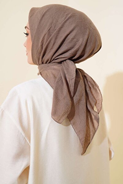 m moon scarf Premium Bamboo Kraş - Κασκόλ κάστανο