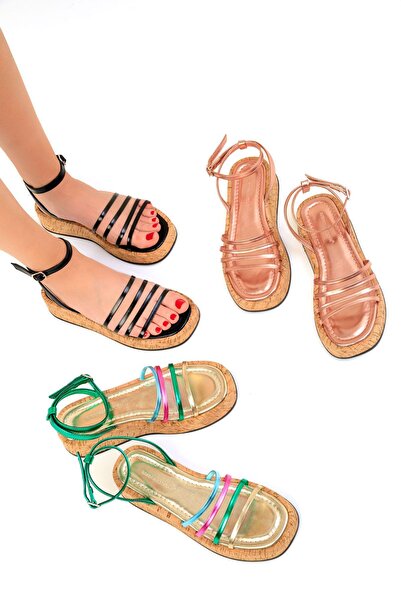 SOHO Women's Black Sandals 18072