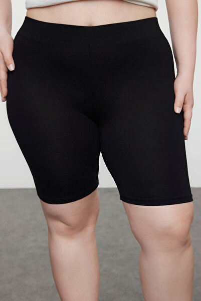 Trendyol Curve Plus Size Black-Anthracite Knitted Leggings 2 Pack - Tbbss24Bv00003