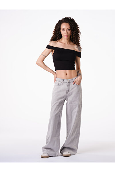 Novita Graue Baggy-Jeans