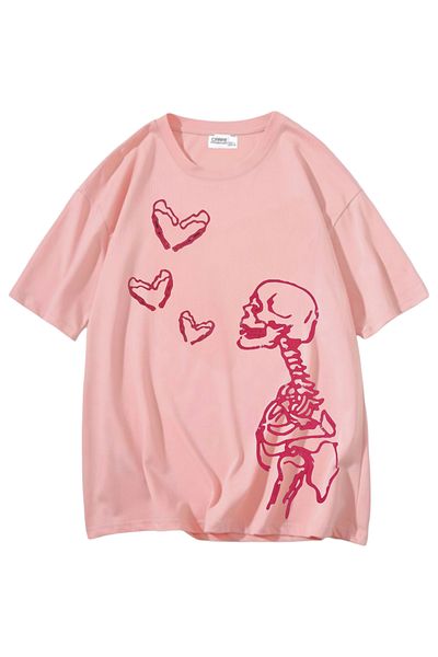 Carpe Μπλουζάκι Oversize με σχέδιο Skeleton Heart