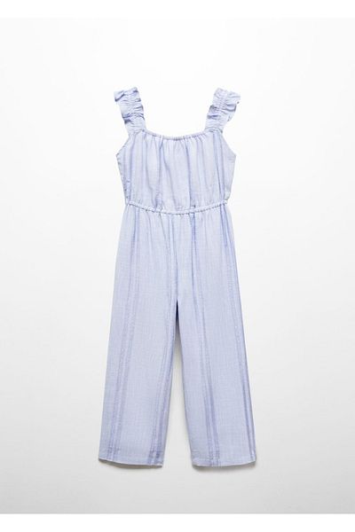 MANGO Kids Jumpsuit Albastru Pentru Copii