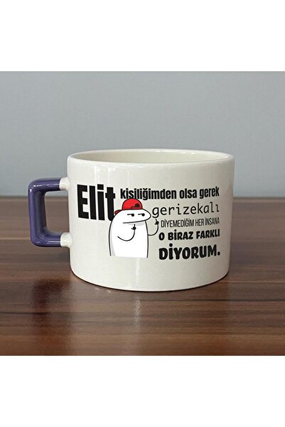 Kırtasiye Ofisi If It's from My Elite Personality Printed Purple Handled C Cup