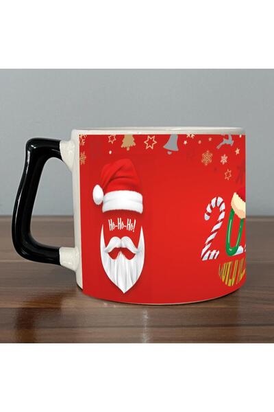 Kırtasiye Ofisi كوب عيد الميلاد على شكل حرف D مطبوع بالكامل سانتا كلوز 2024 ب...