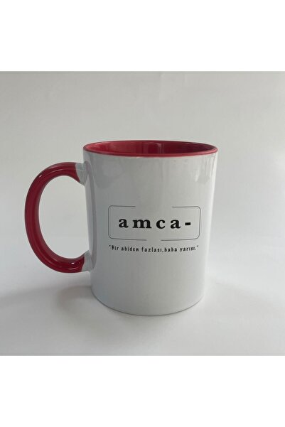 Kırtasiye Ofisi كوب ميجا أحمر مطبوع عليه عم