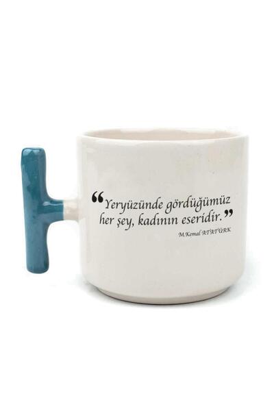 Kırtasiye Ofisi كل ما نراه على الأرض هو قطعة أثرية نسائية مطبوعة بمقبض أزرق