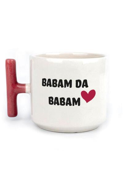 Kırtasiye Ofisi كوب Anam Da Anam مطبوع عليه مقبض أحمر لعيد المرأة