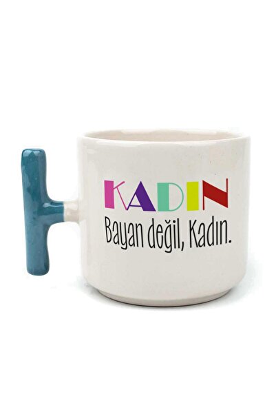 Kırtasiye Ofisi كوب تي شيرت أزرق اللون مطبوع عليه "ليس نسائيًا