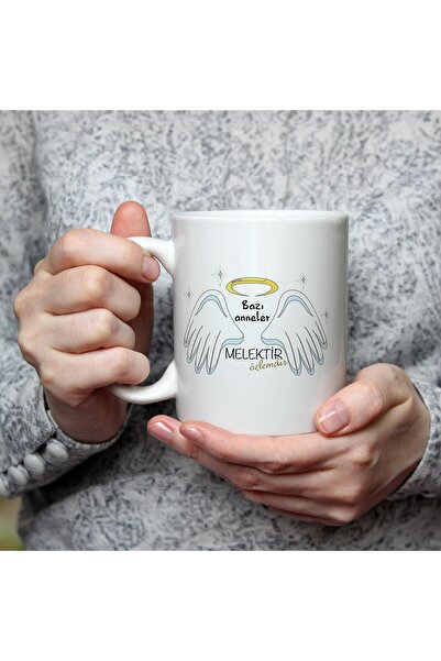 Kırtasiye Ofisi Some Mothers Are Angels Printed White Mug