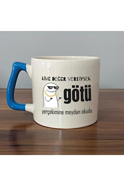 Kırtasiye Ofisi كوب D بمقبض أزرق مطبوع عليه الحمار الجاذبي إذا أعطنا القيمة