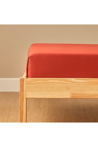 Bella Maison Supreme Basic King Size 100% Cotton Satin Plain Sheet Tile (260X280 cm)