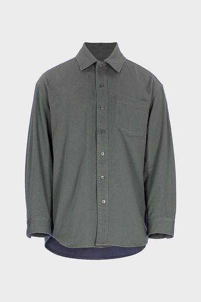 CROSS JEANS Gray Regular Fit Jean Shirt - Patty Buttoned, C 4553-106