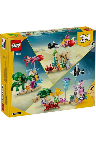 LEGO ® Creator Sea Animals Toy 3in1 Building Set 31158