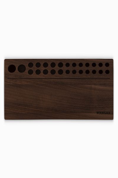 Woodsaka Reka Mini - Чекмедже за моливи и органайзер за бюро, орехово дърво