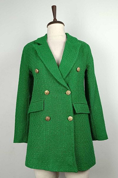 duay butik Buttoned Hijab Jacket Green