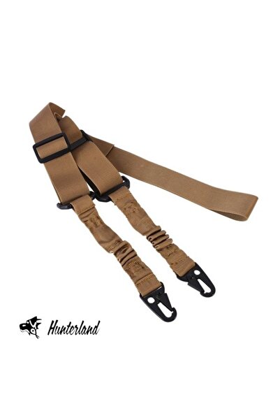 Hunterland - Taktik ÇİFT Nokta Askı Kayışı - TAN - ÇÖL RENGI