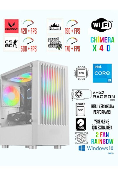 RAMTECH BİLGİSAYAR CHİMERA X40 İ5 9400F / RX580 8GB / 256GB SSD 1TB HDD / 16G...